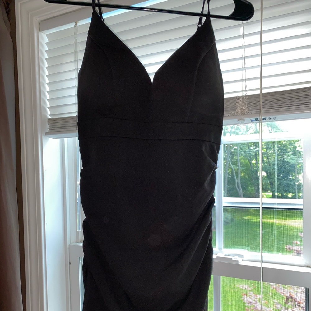Worn once, mini black dress
